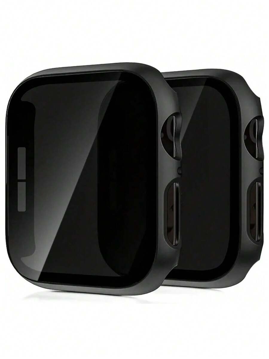 Anti Spy Privacy Glass Case - Protecteur d'écran anti-espion noir, 2 pièces,