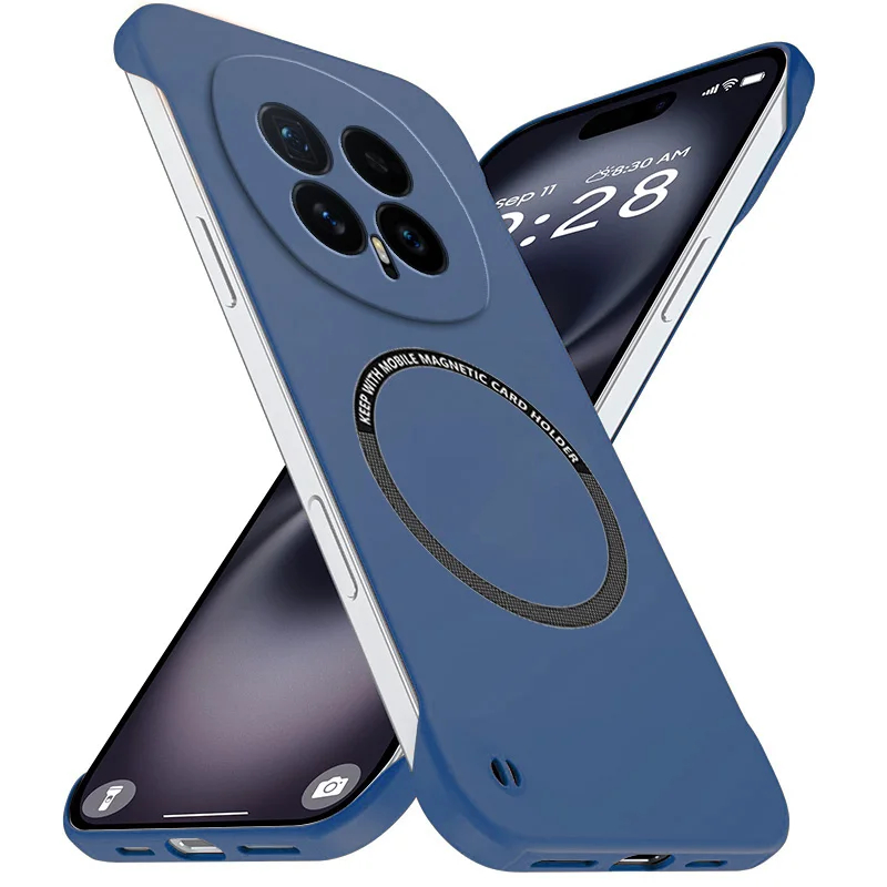 Ultra Thin Frameless Phone Cover - Coque de téléphone magnétique ultra-mince sans