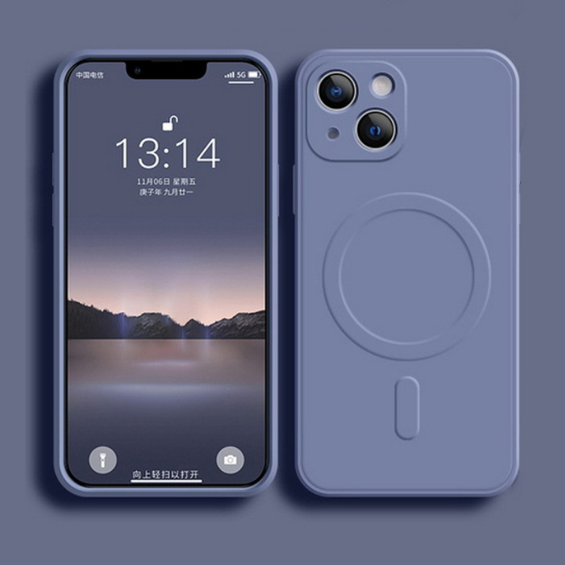 Liquid Silicone Magnetic Phone Case - Coque en silicone liquide pour iPhone