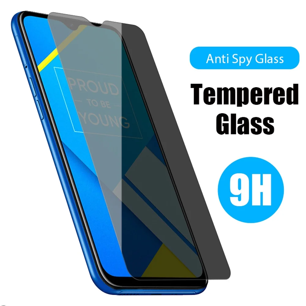 Anti Spy Privacy Glass Case - Étui Anti-espion pour vivo y55s 5g,