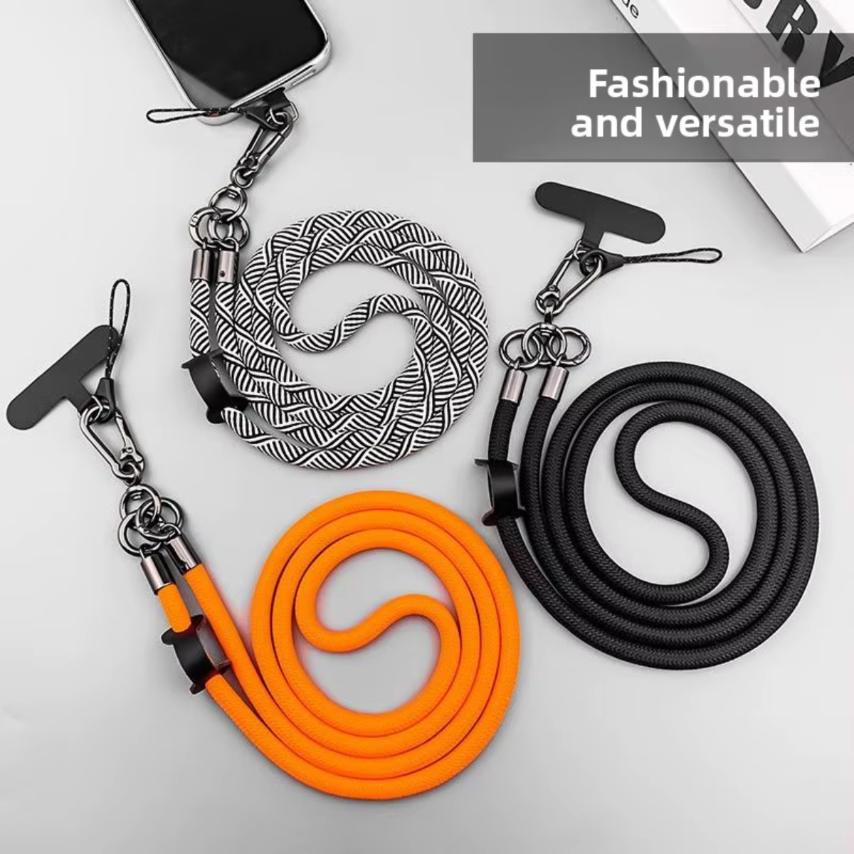 Crossbody Lanyard Neck Strap Case - Lanière universelle longue et détachable pour