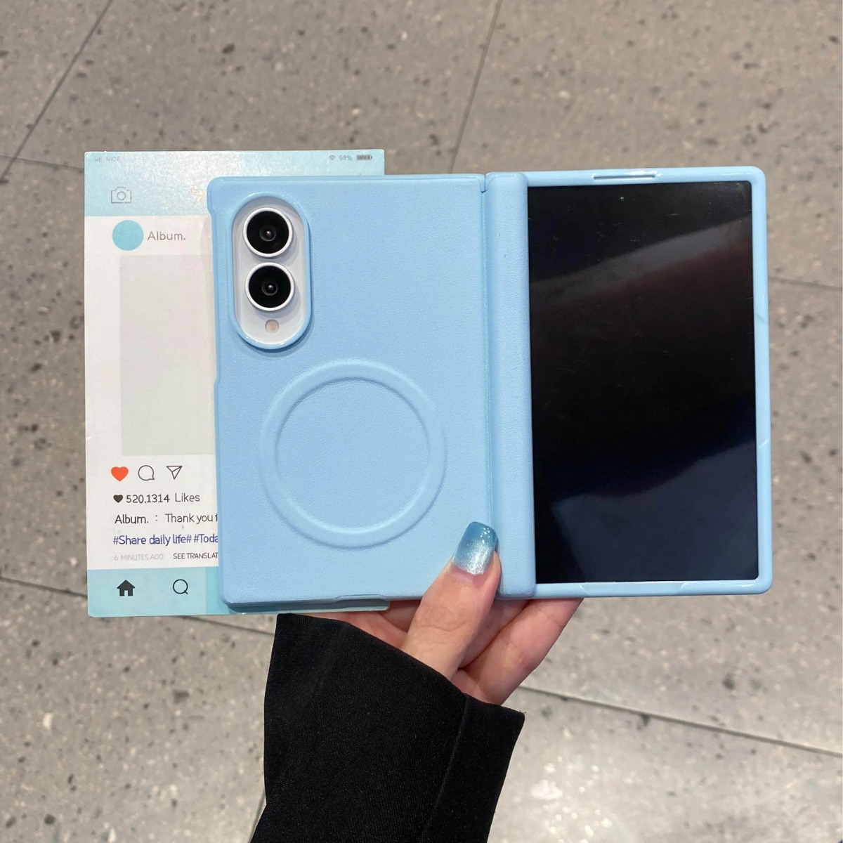 Screen Protectors - Étui en cuir mat couleur bonbon