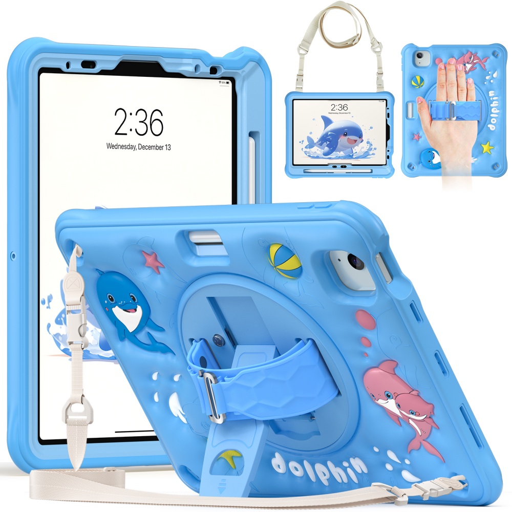 Cute Cartoon Wrist Strap Silicone Case - Étui mignon pour enfants A17Pro Mini6