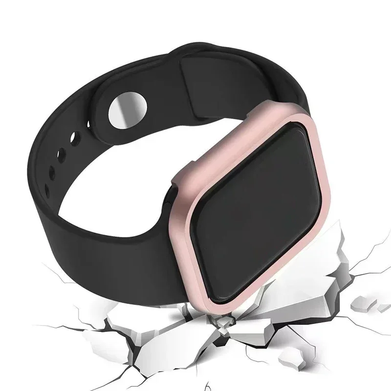 Pour iWatch SE série 10 9 8 7  - Metal Bumper Aluminum Frame Case avis et prix