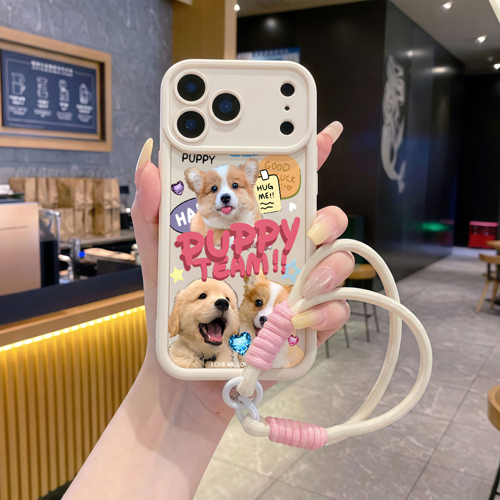 Coques de téléphone souples av - Cute Cartoon Wrist Strap Silicone Case avis et prix