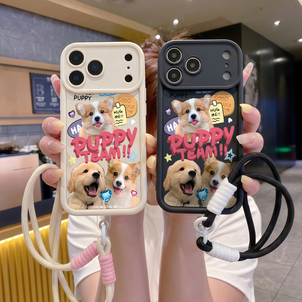 Coques de téléphone souples av - Cute Cartoon Wrist Strap Silicone Case avis et prix