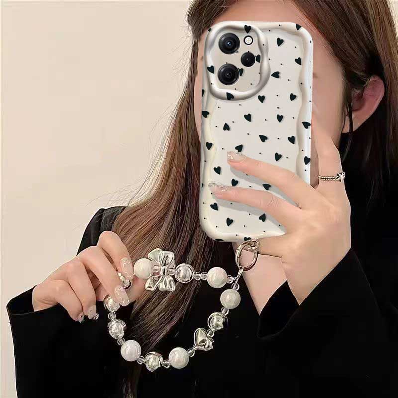 Coque pour RENO 15 15F 14 PRO  - Cute Cartoon Wrist Strap Silicone Case avis et prix