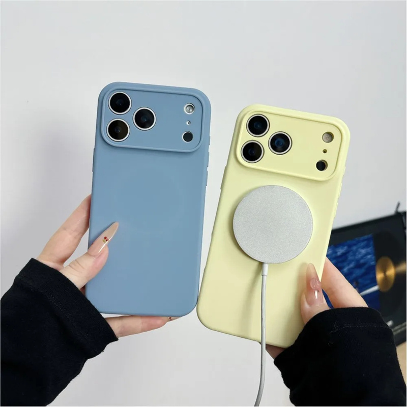 Coque de téléphone magnétique  - Liquid Silicone Magnetic Phone Case avis et prix