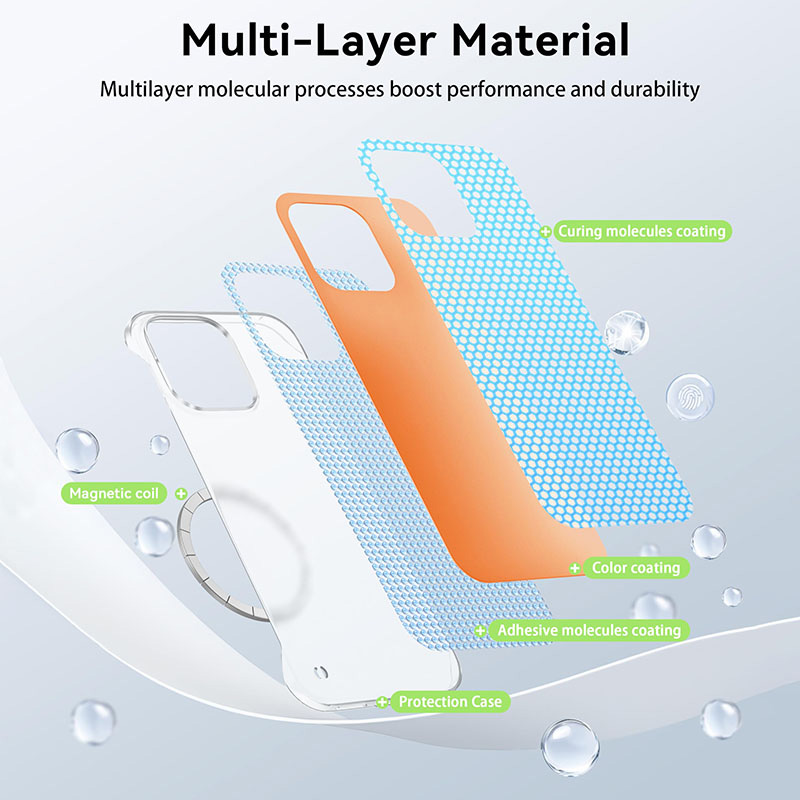 Coque de téléphone magnétique  - Ultra Thin Frameless Phone Cover avis et prix