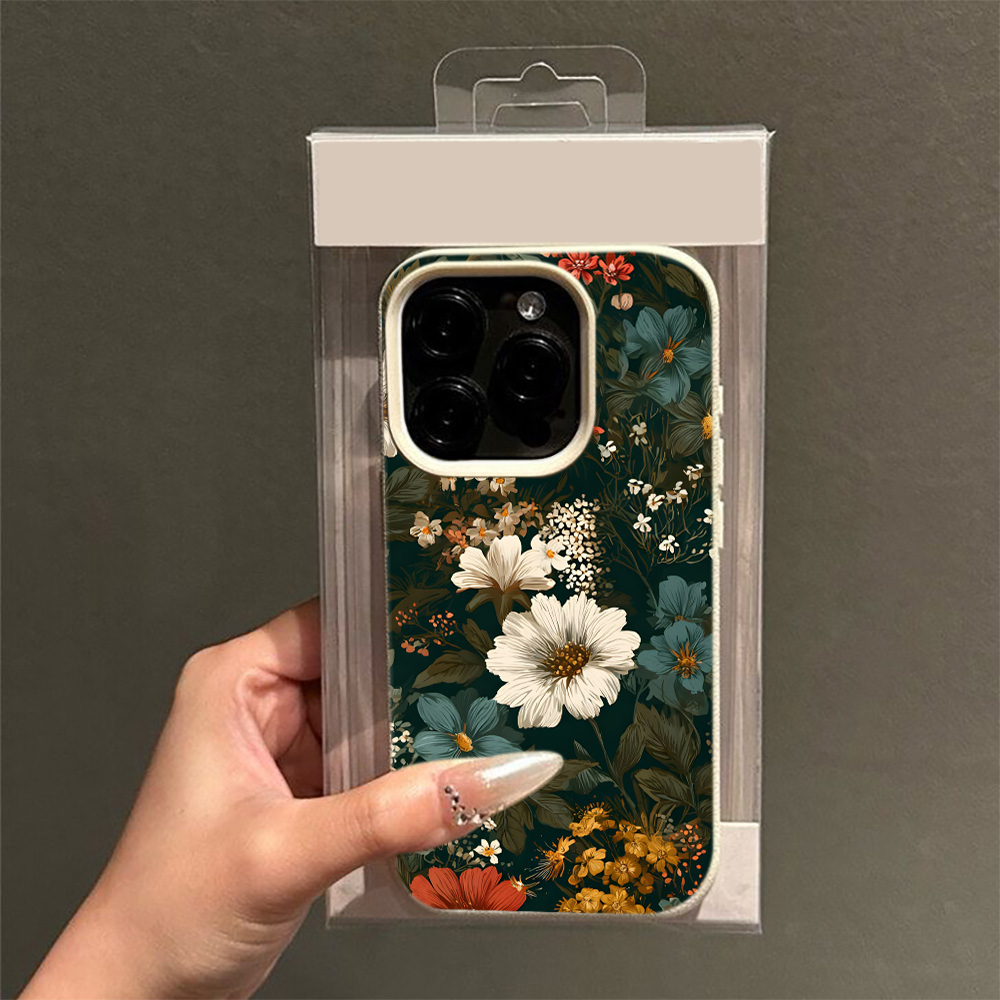 Coque de téléphone vintage à m - Vintage Floral Pattern Soft Case avis et prix