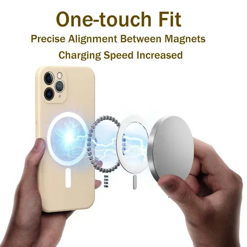 Coque en silicone liquide pour - Liquid Silicone Magnetic Phone Case avis et prix