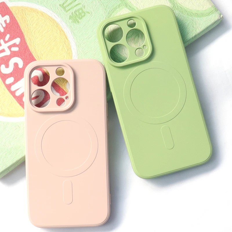 Coque en silicone liquide pour - Liquid Silicone Magnetic Phone Case avis et prix