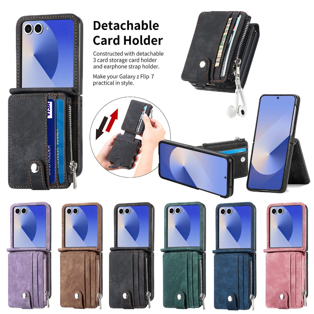 Coque de téléphone portefeuill - Leather Wallet Card Holder Phone Cover avis et prix