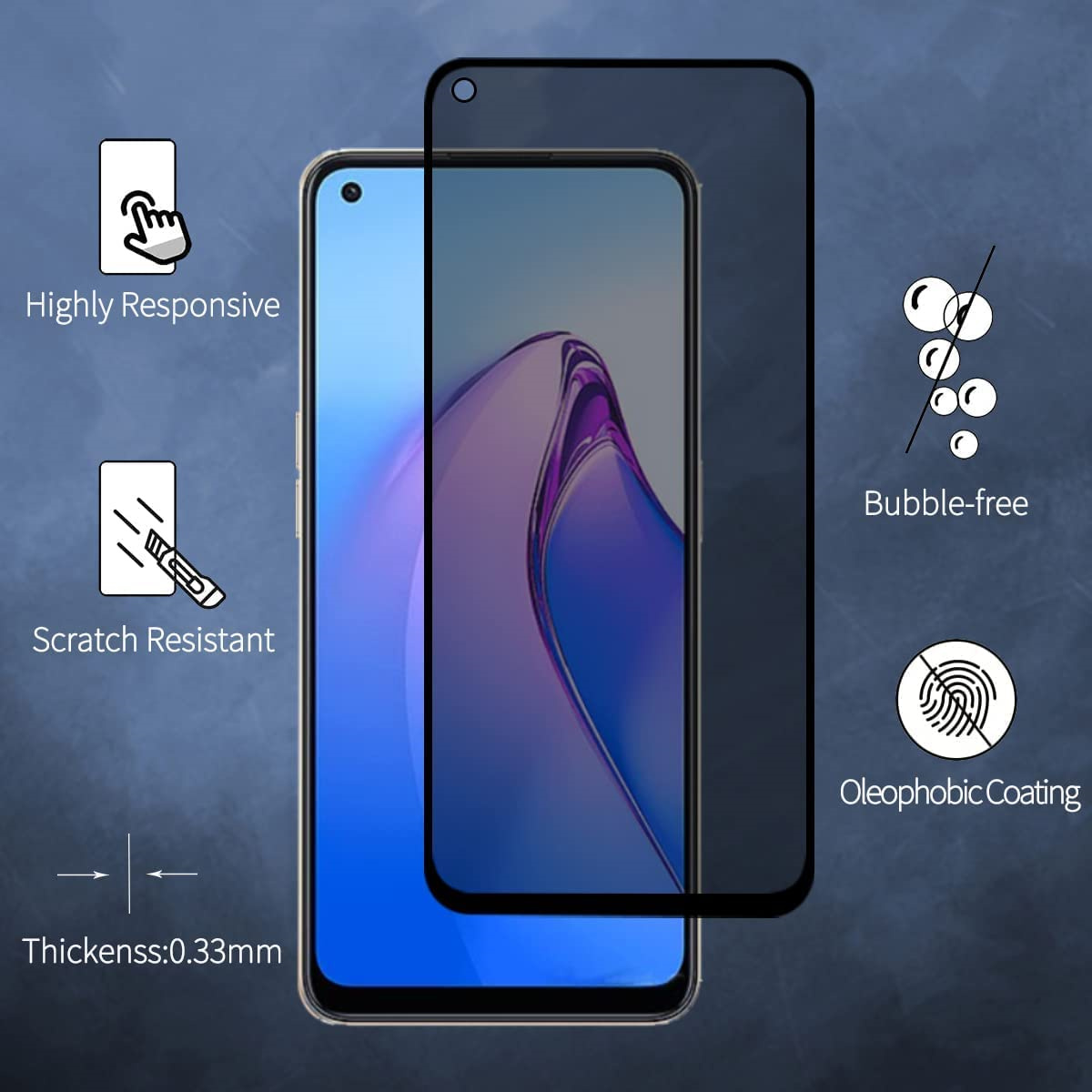 Protecteur d'écran anti-espion - Anti Spy Privacy Glass Case avis et prix