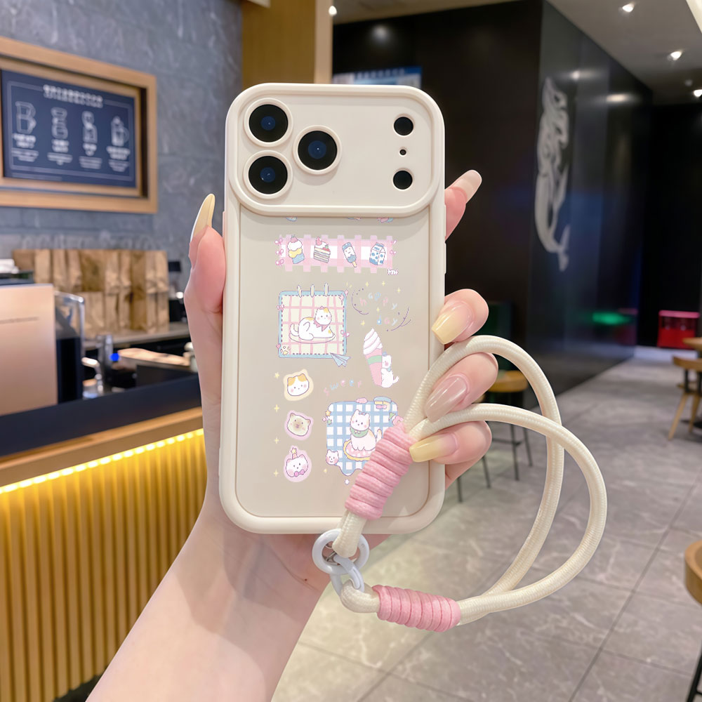 Coques de téléphone avec drago - Cute Cartoon Wrist Strap Silicone Case avis et prix