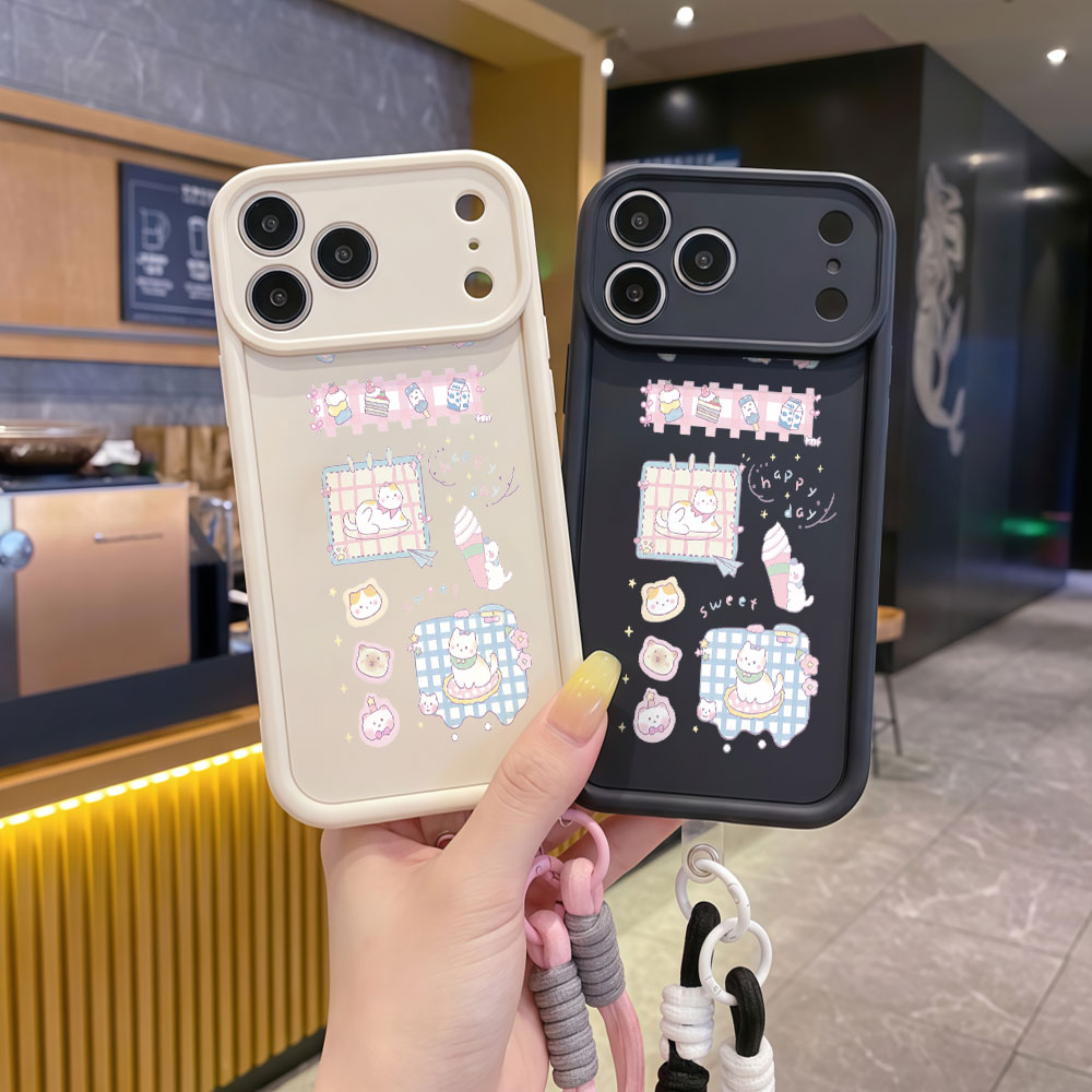Coques de téléphone avec drago - Cute Cartoon Wrist Strap Silicone Case avis et prix