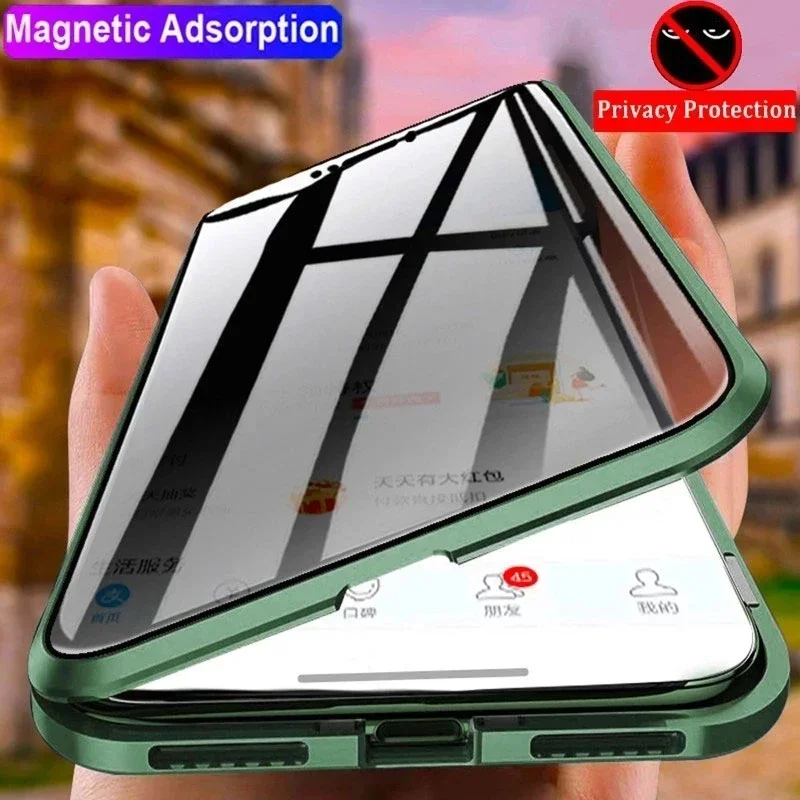 Coque de téléphone en verre tr - Anti Spy Privacy Glass Case avis et prix