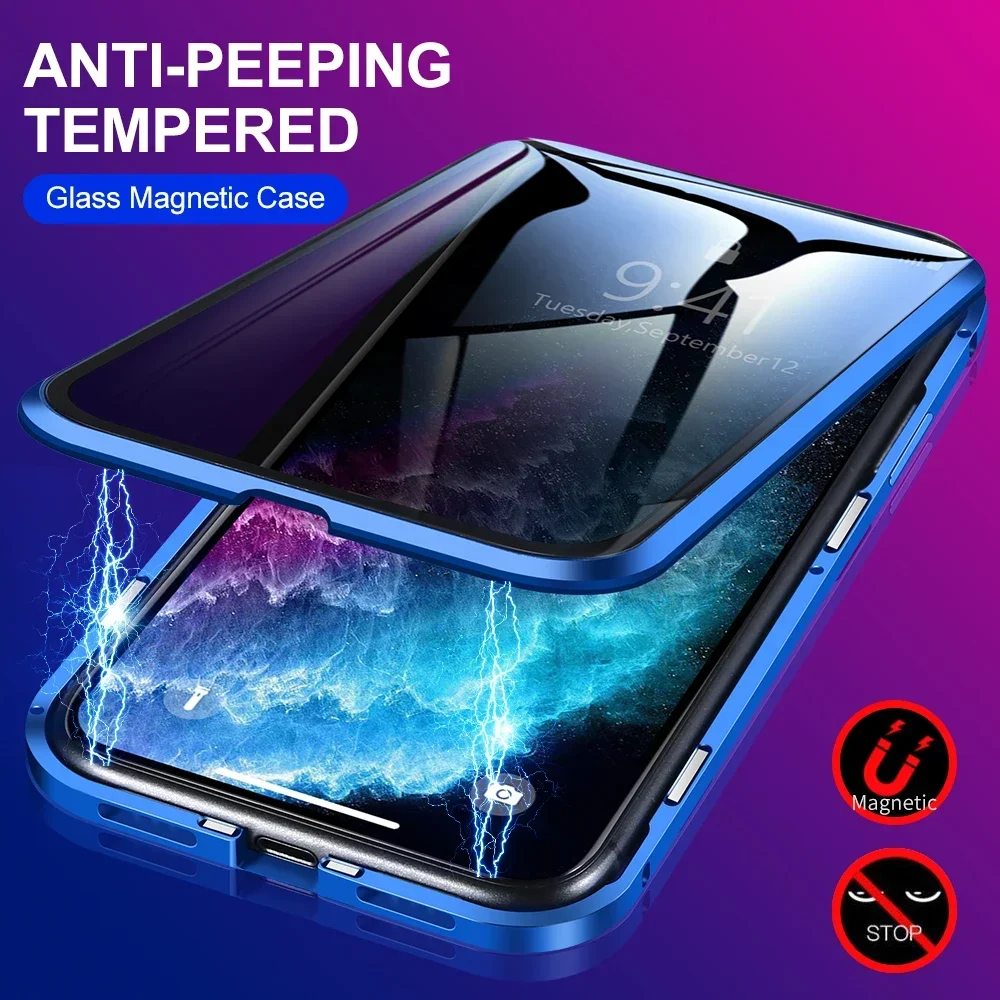 Coque de téléphone en verre tr - Anti Spy Privacy Glass Case avis et prix