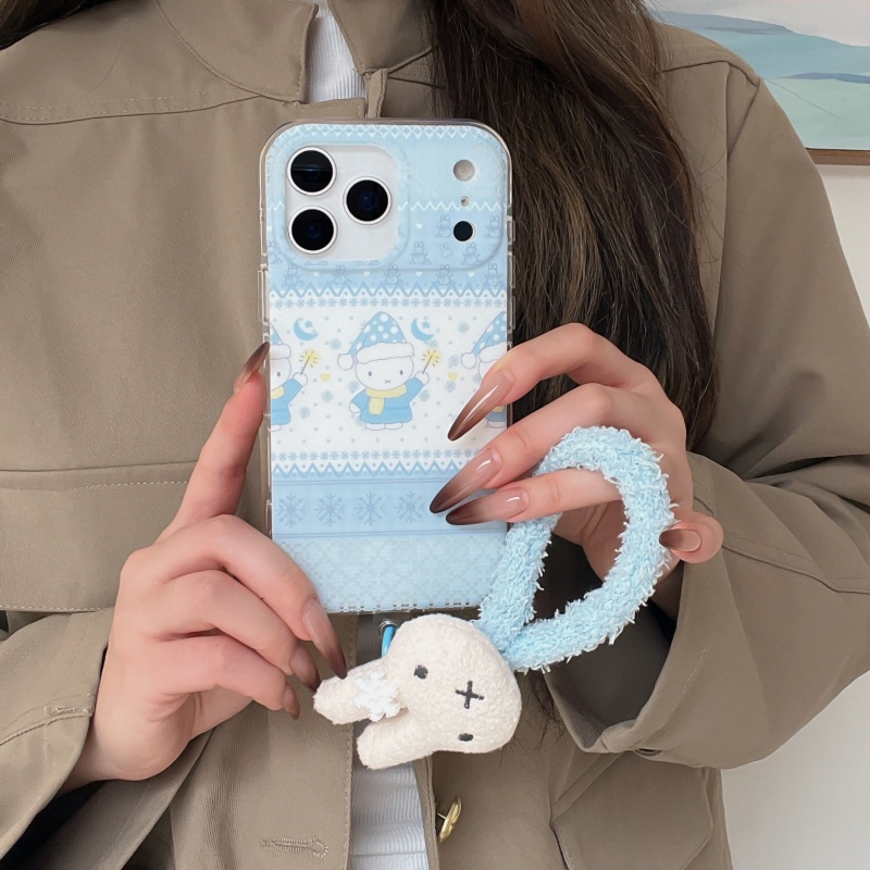 Coque de téléphone Miffy motif - Cute Cartoon Wrist Strap Silicone Case avis et prix