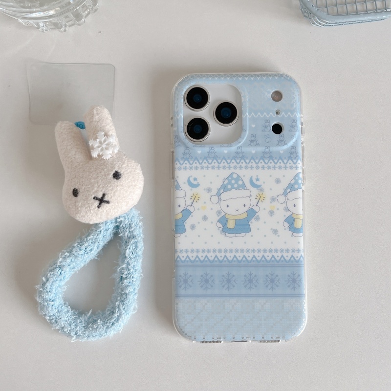 Coque de téléphone Miffy motif - Cute Cartoon Wrist Strap Silicone Case avis et prix