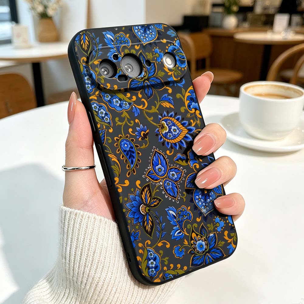 Coque de téléphone souple noir - Vintage Floral Pattern Soft Case avis et prix
