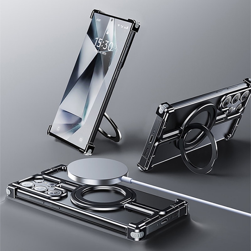 Coque de téléphone à support m - Metal Bumper Aluminum Frame Case avis et prix