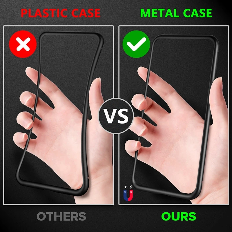 Coque métallique de confidenti - Anti Spy Privacy Glass Case avis et prix