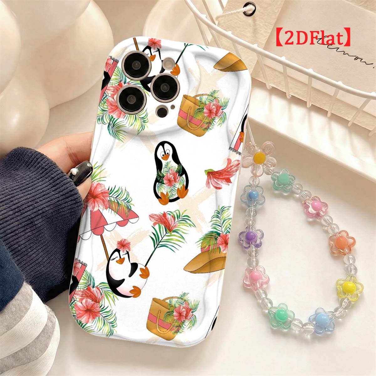 Coque de téléphone mignonne av - Cute Cartoon Wrist Strap Silicone Case avis et prix