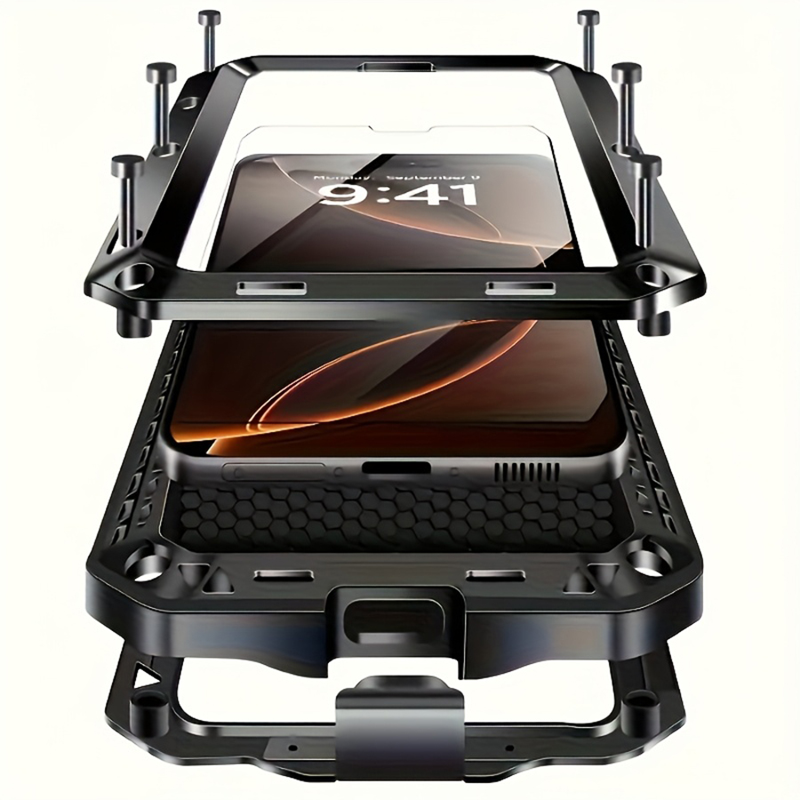 Coque de téléphone en métal ro - Heavy Duty 360 Full Body Protective Case avis et prix
