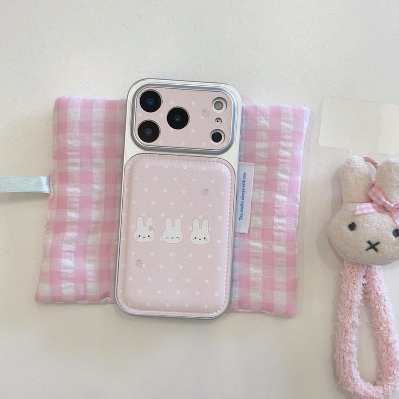 Étui de téléphone en cuir moti - Cute Cartoon Wrist Strap Silicone Case avis et prix